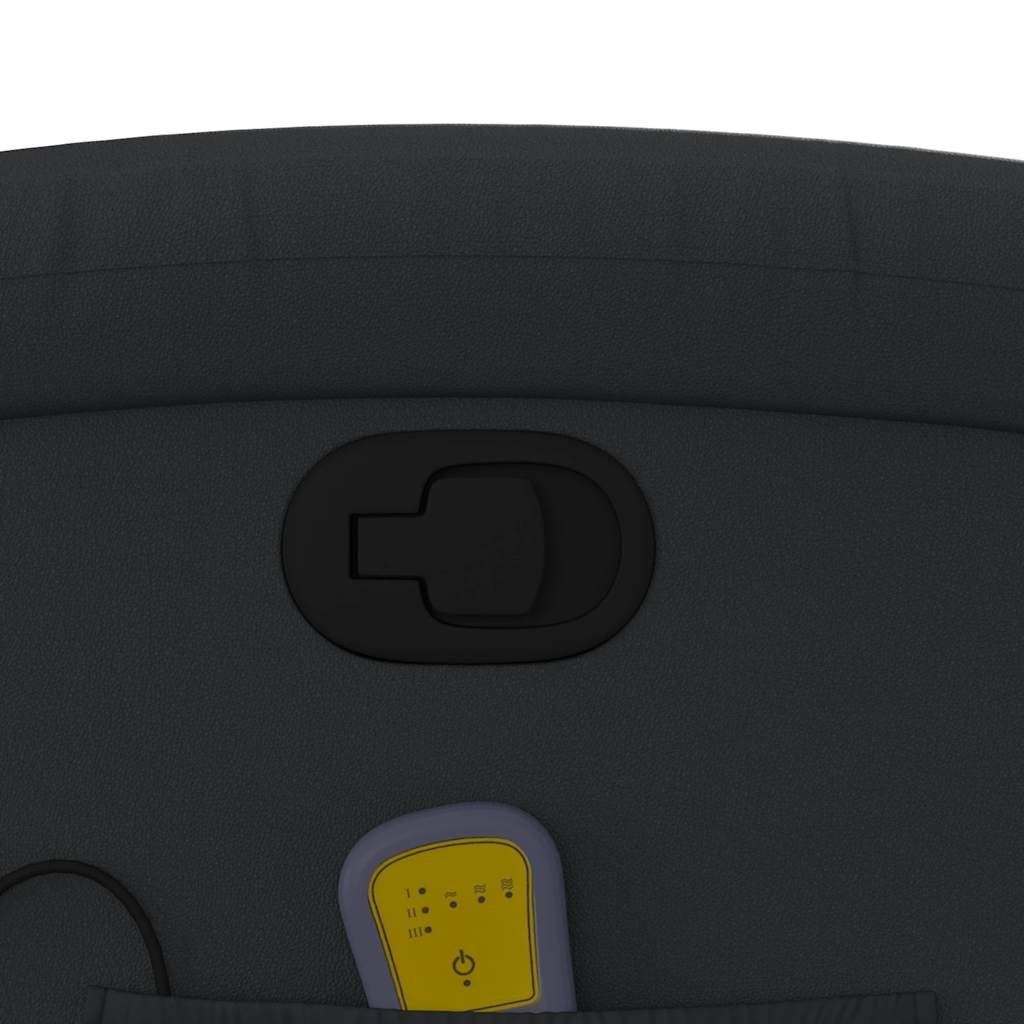 Fauteuil de massage inclinable noir cuir véritable - XIOS