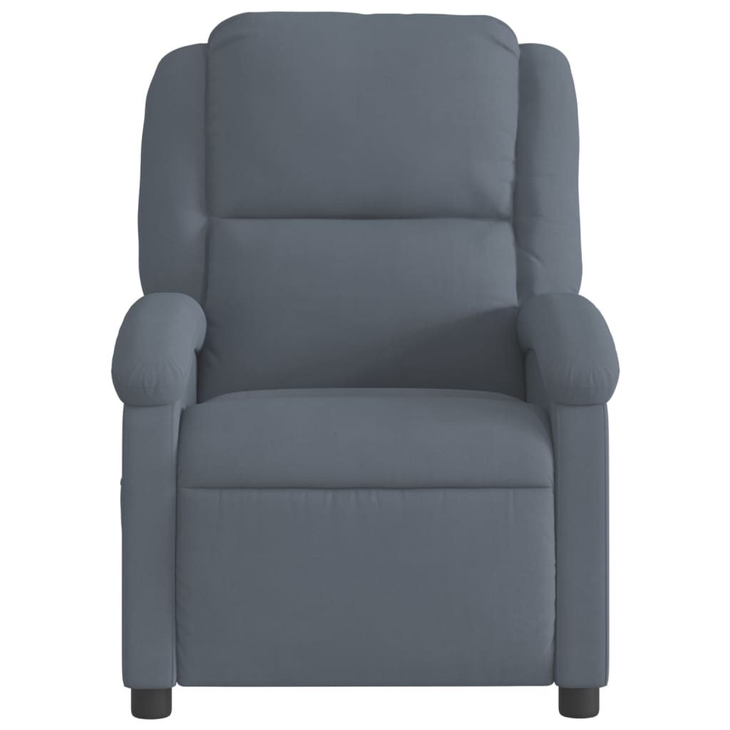 Fauteuil inclinable Gris foncé Velours - XIOS
