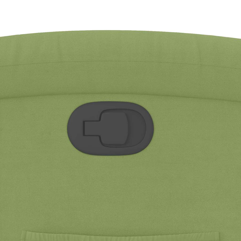 Fauteuil inclinable vert clair velours - XIOS