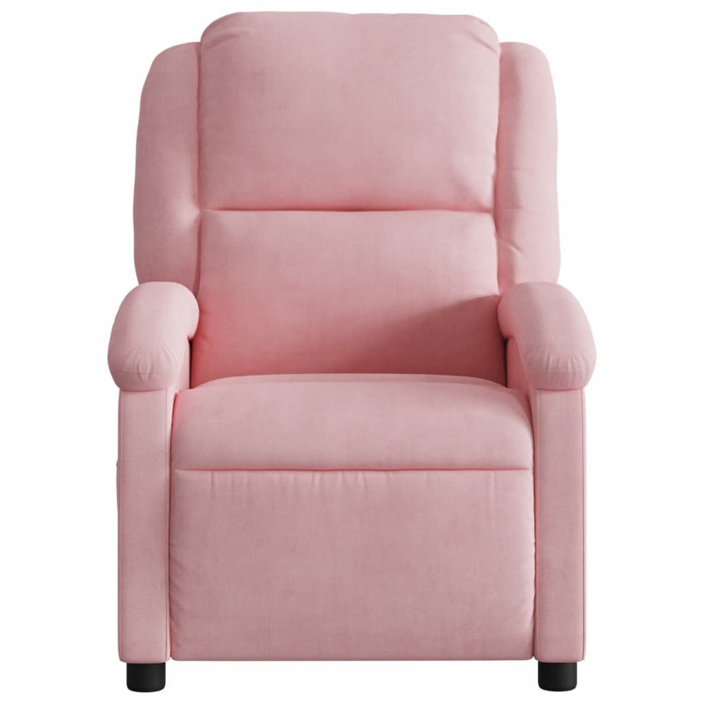 Fauteuil inclinable Rose Velours - XIOS