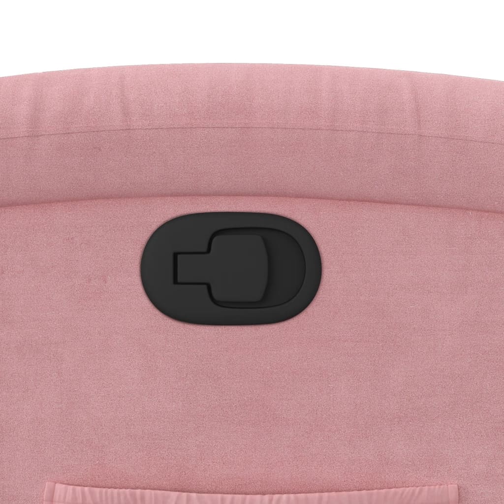 Fauteuil inclinable Rose Velours - XIOS