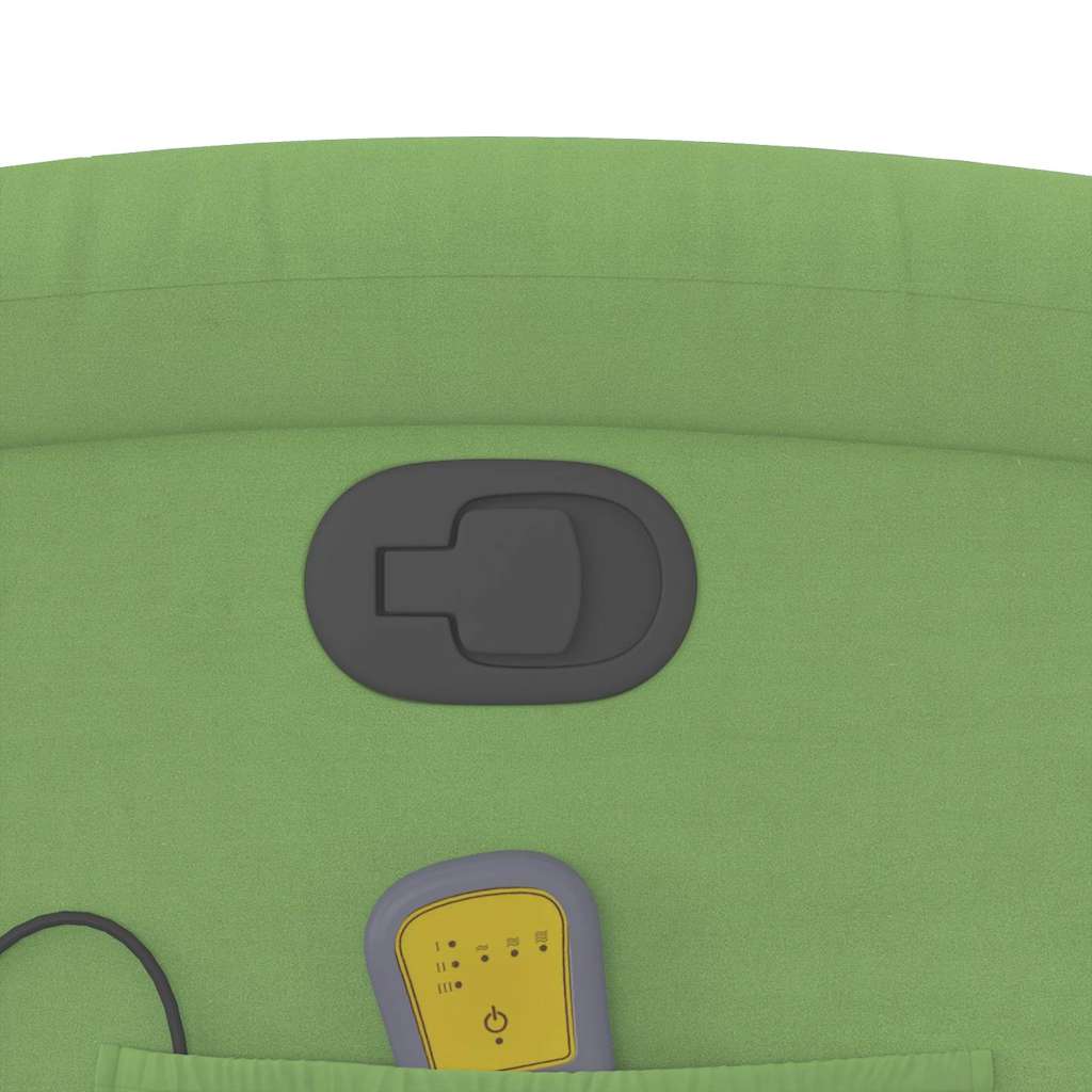 Fauteuil de massage inclinable vert clair velours - XIOS