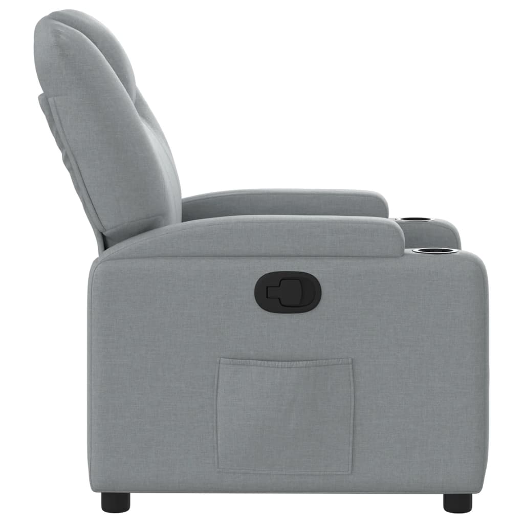 Fauteuil inclinable Gris clair Tissu - XIOS