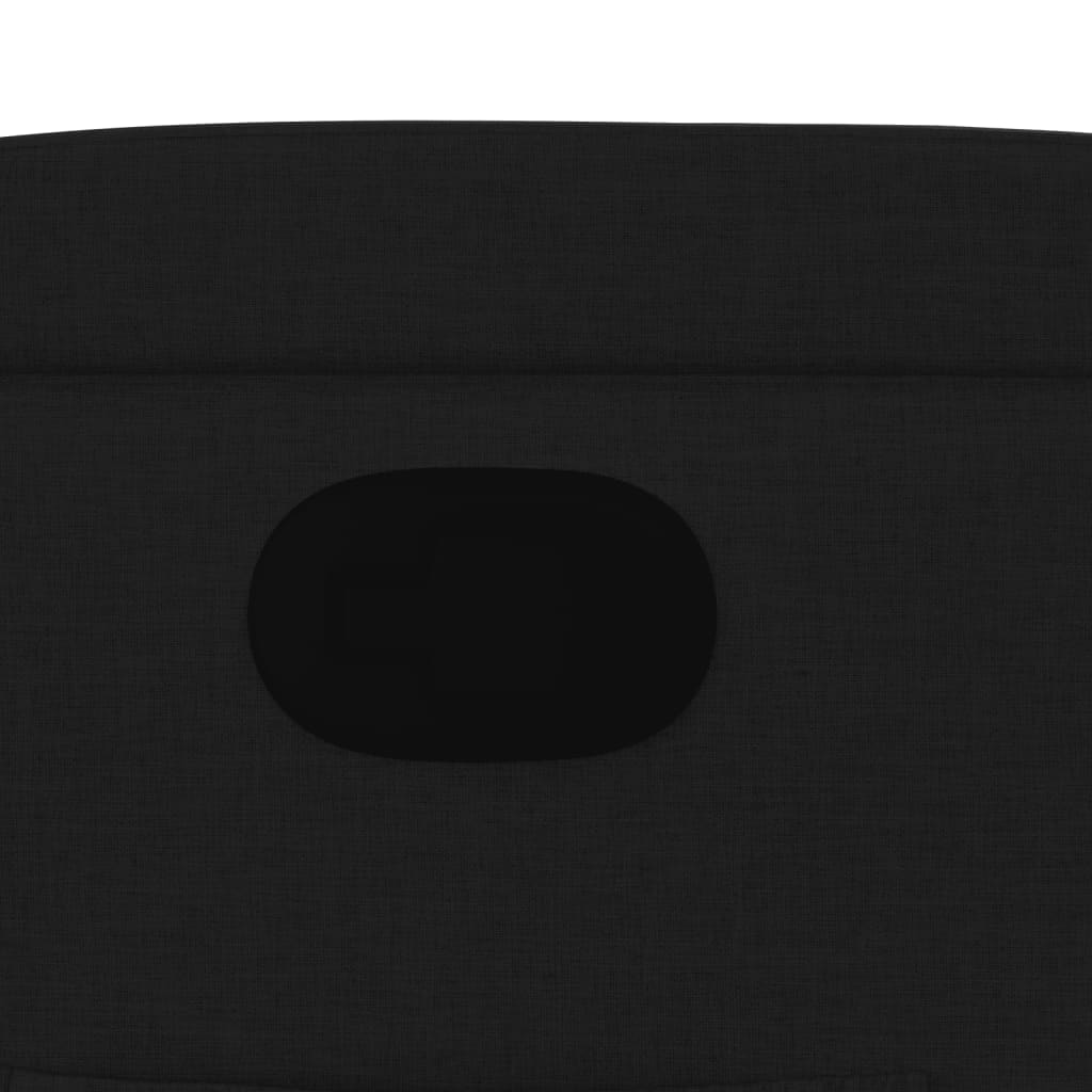 Fauteuil inclinable Noir Tissu