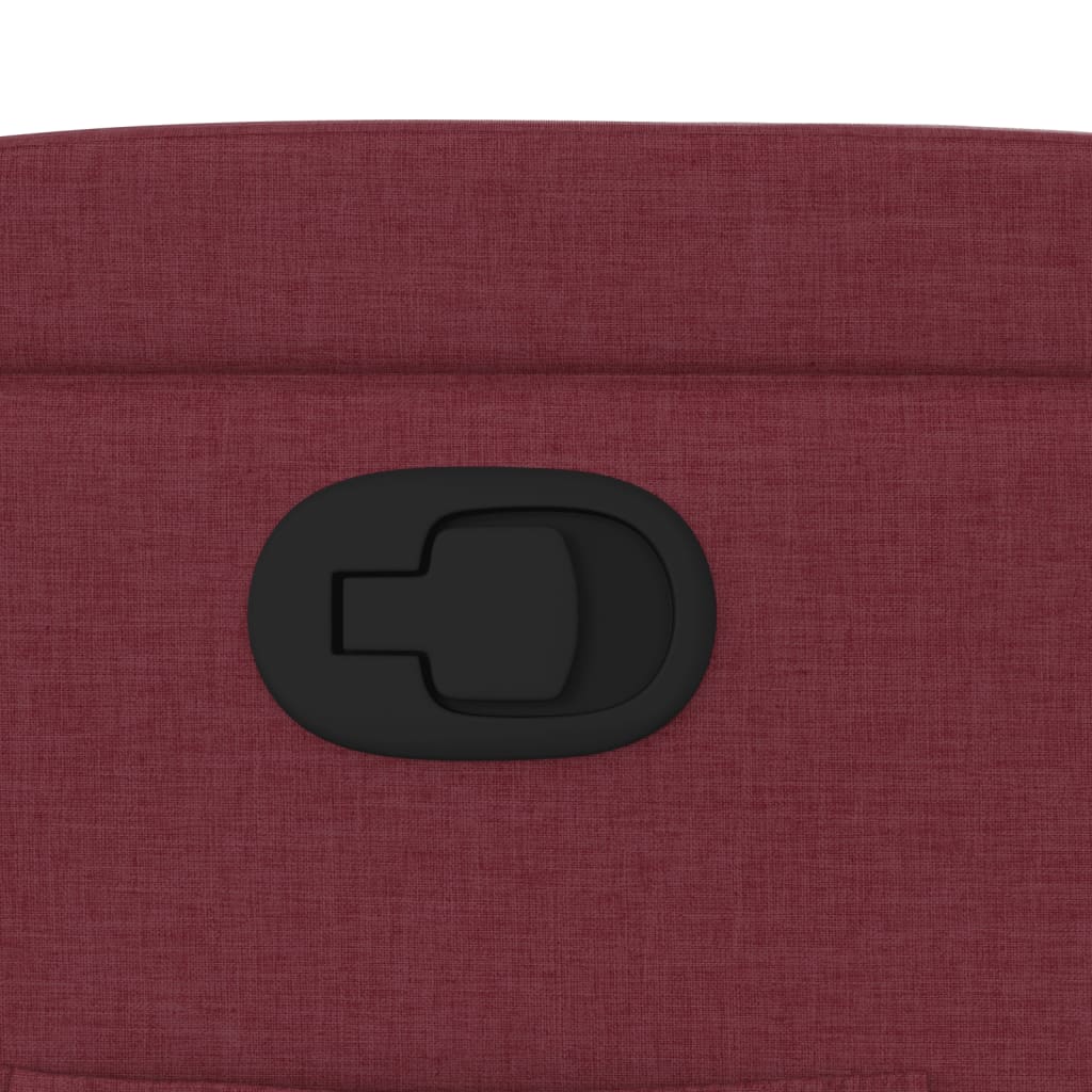 Fauteuil inclinable Rouge bordeaux Tissu - XIOS
