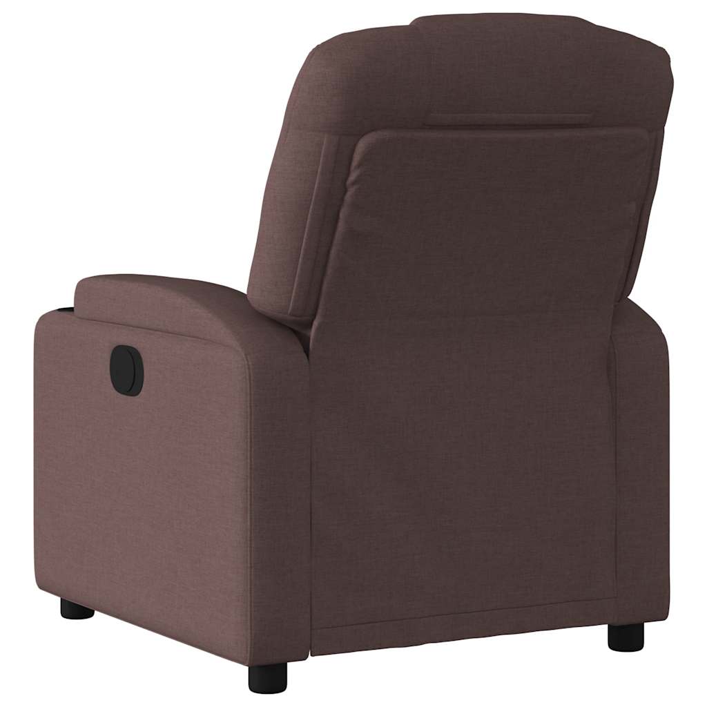 Fauteuil inclinable Marron foncé Tissu - XIOS