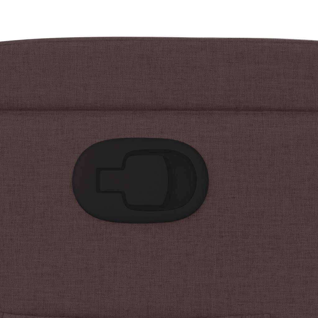 Fauteuil inclinable Marron foncé Tissu - XIOS