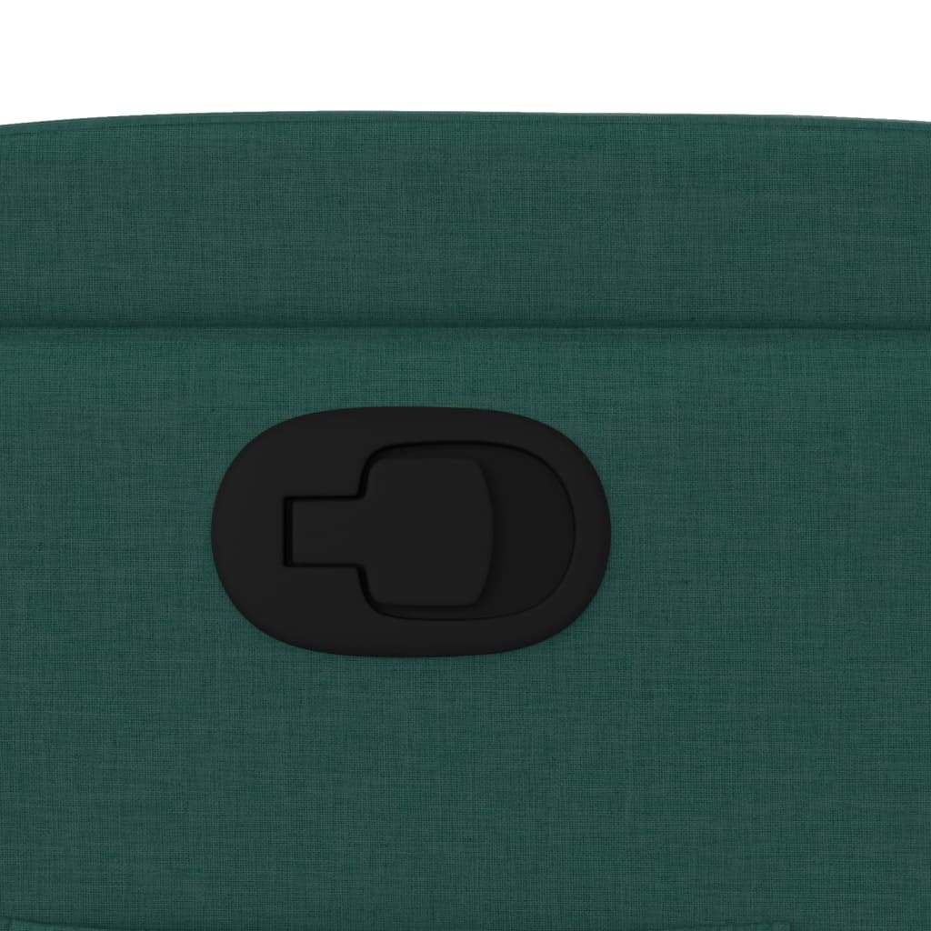 Fauteuil inclinable Vert foncé Tissu - XIOS
