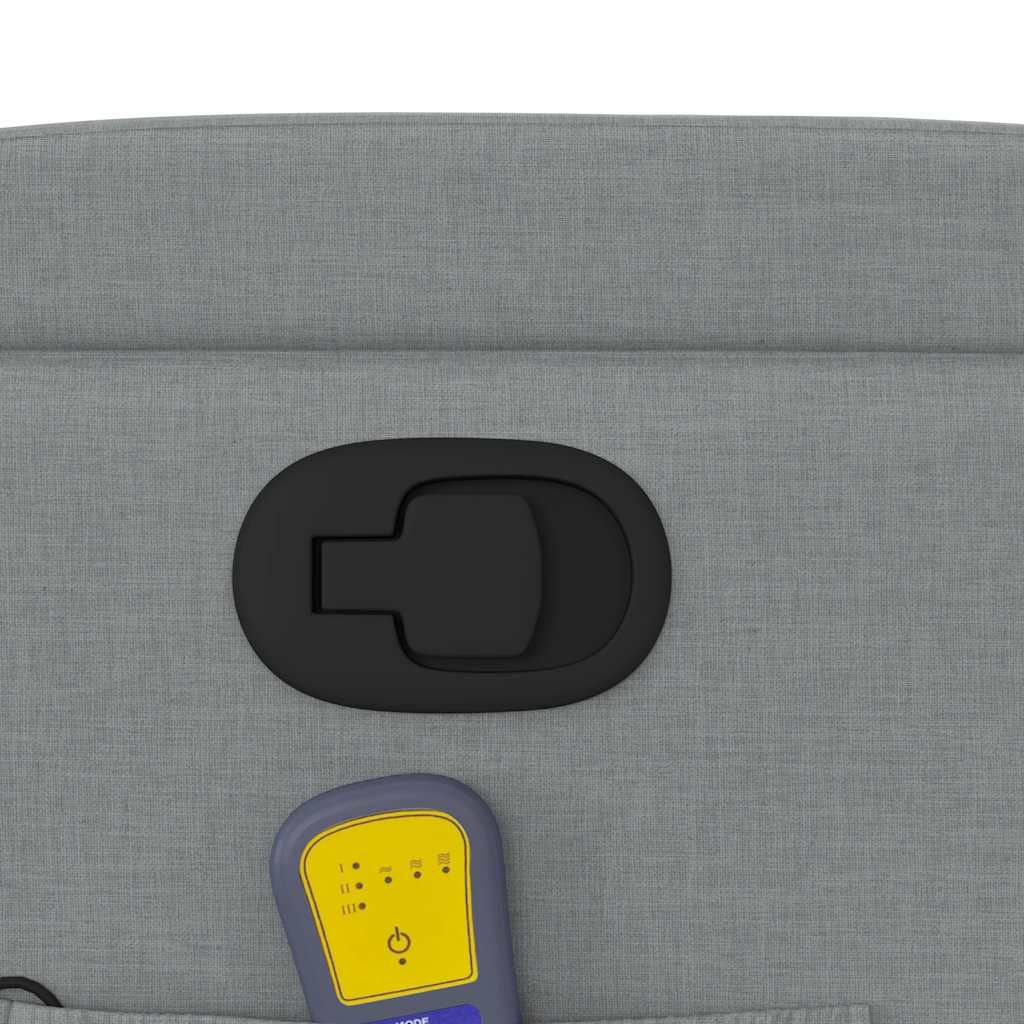 Fauteuil de massage inclinable Gris clair Tissu - XIOS