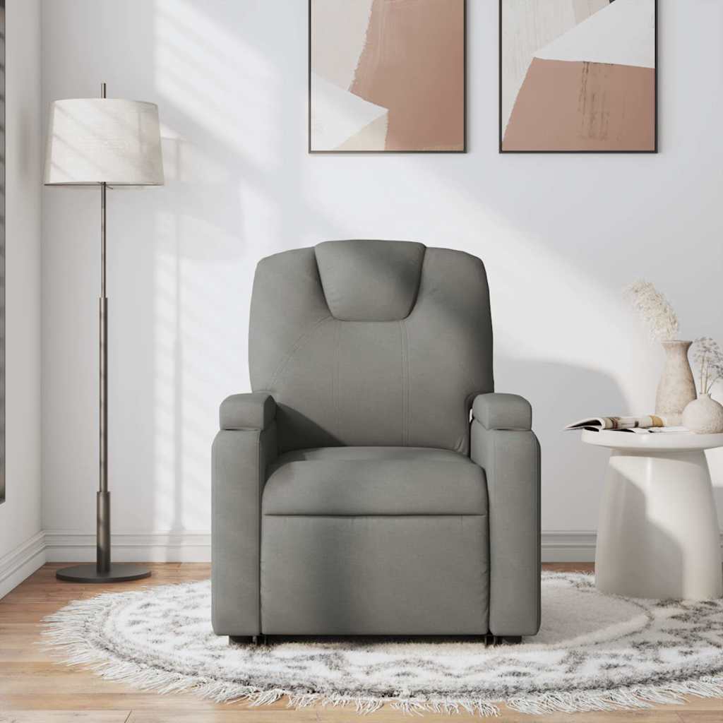 Fauteuil de massage inclinable Gris foncé Tissu - XIOS