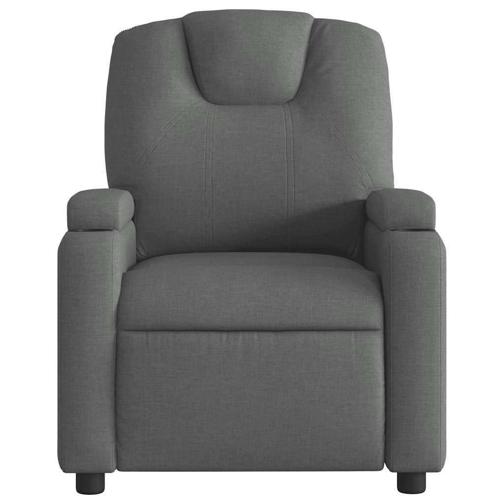 Fauteuil de massage inclinable Gris foncé Tissu - XIOS