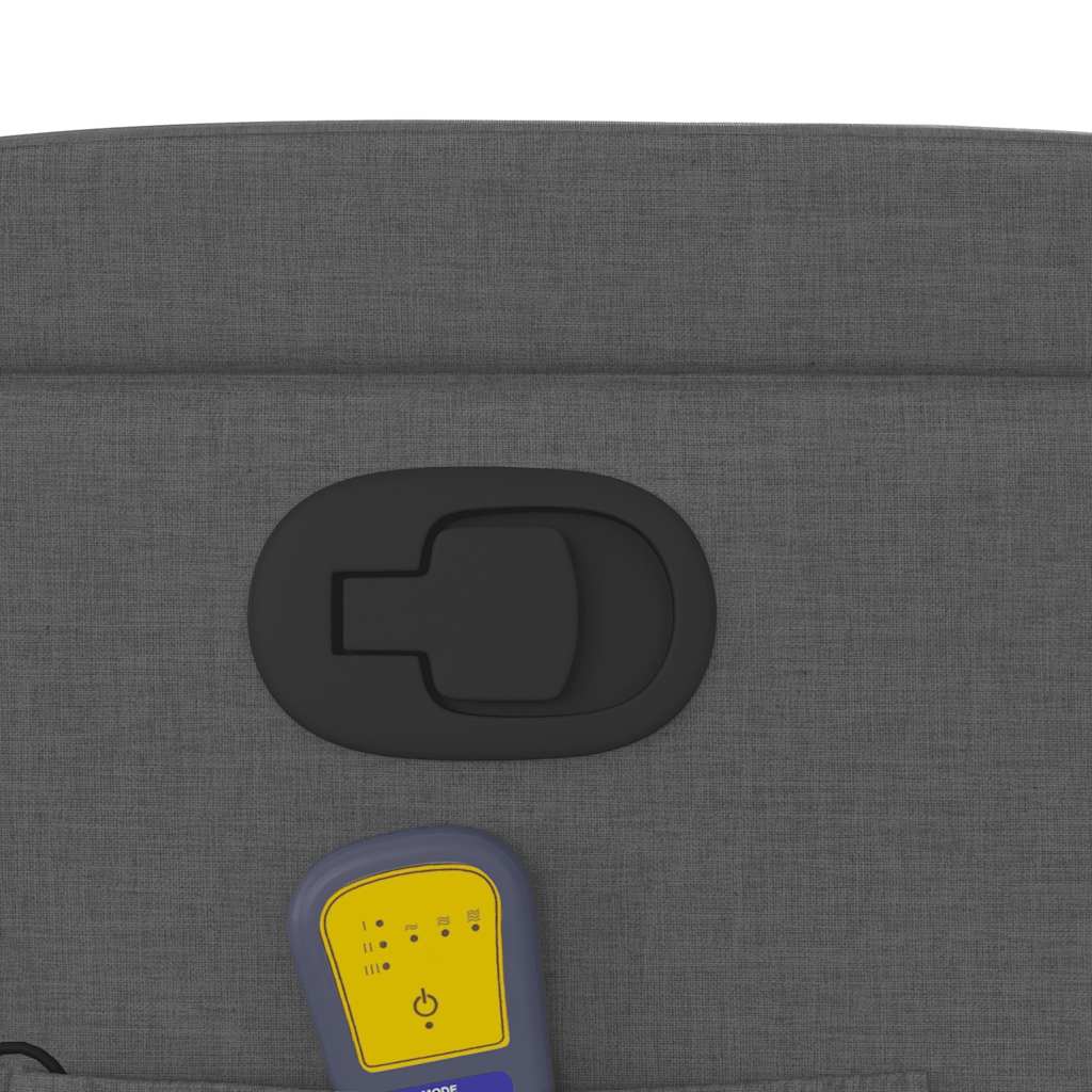 Fauteuil de massage inclinable Gris foncé Tissu - XIOS