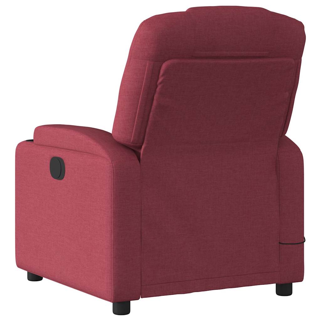 Fauteuil de massage inclinable Rouge bordeaux Tissu - XIOS