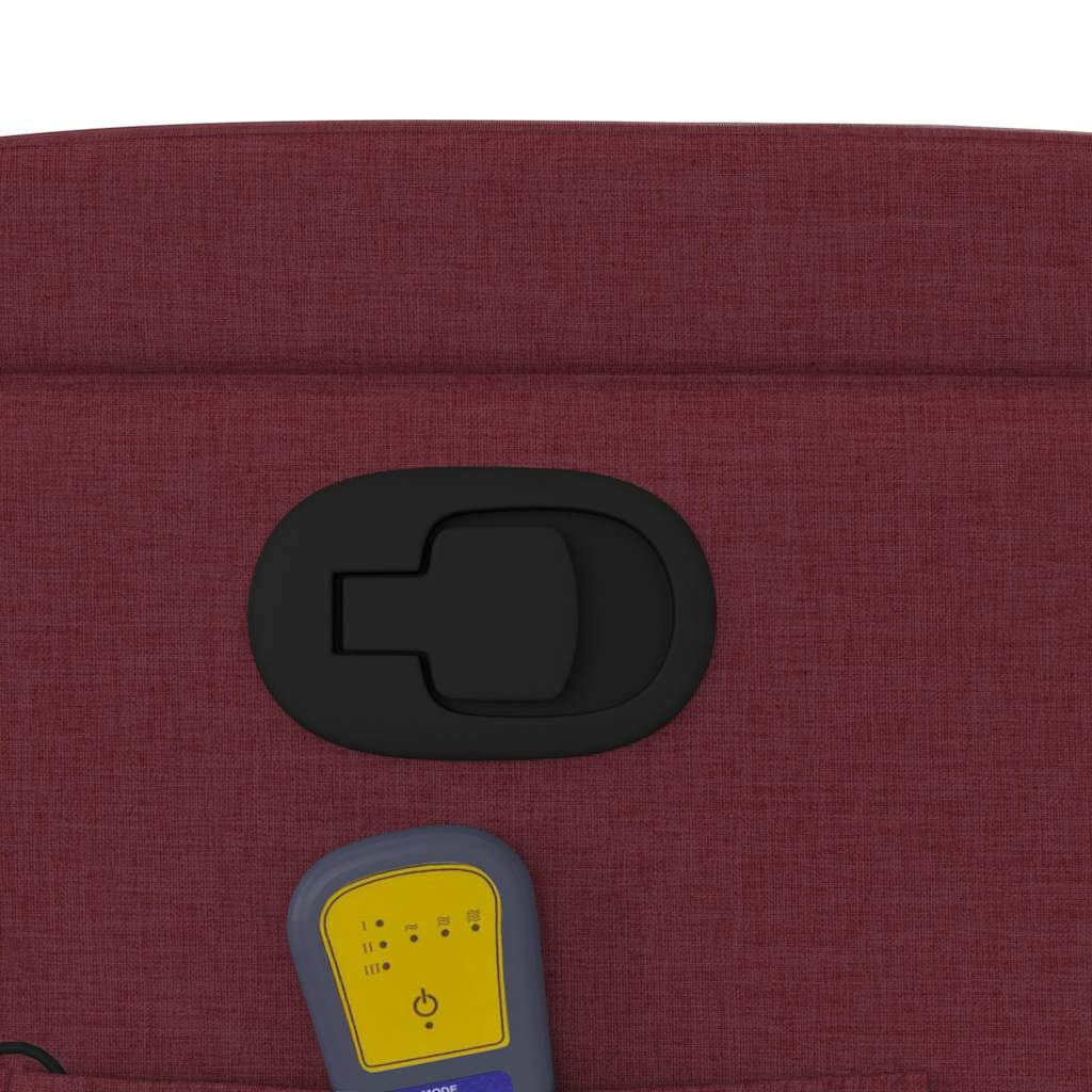 Fauteuil de massage inclinable Rouge bordeaux Tissu - XIOS
