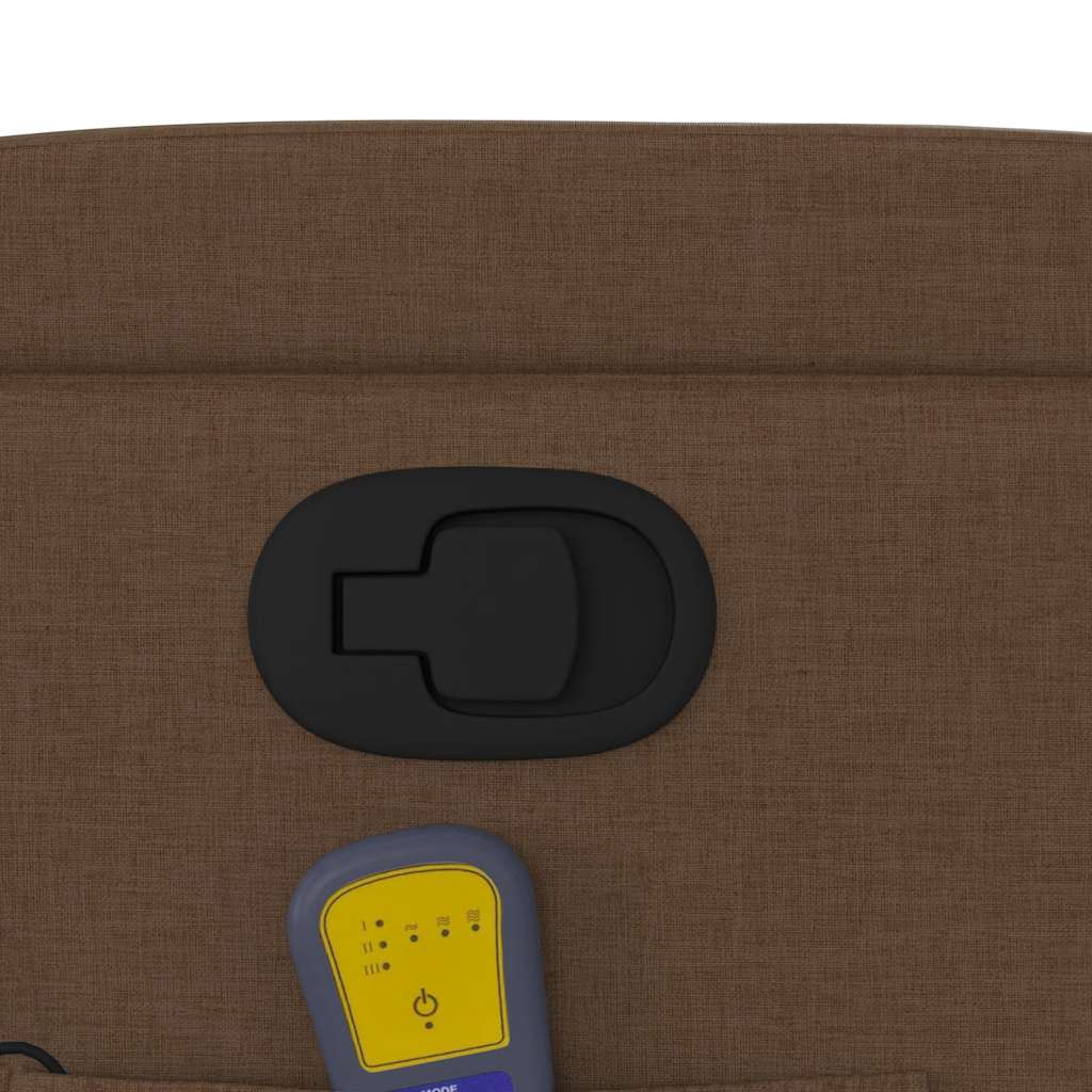 Fauteuil de massage inclinable Marron Tissu - XIOS