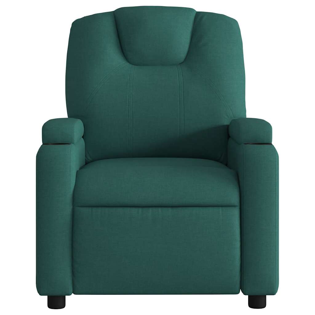 Fauteuil de massage inclinable Vert foncé Tissu - XIOS