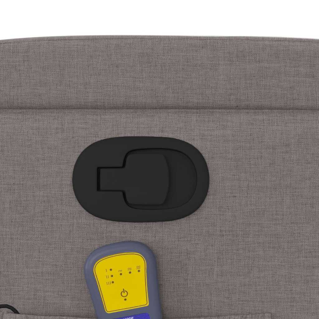 Fauteuil de massage inclinable Taupe Tissu - XIOS