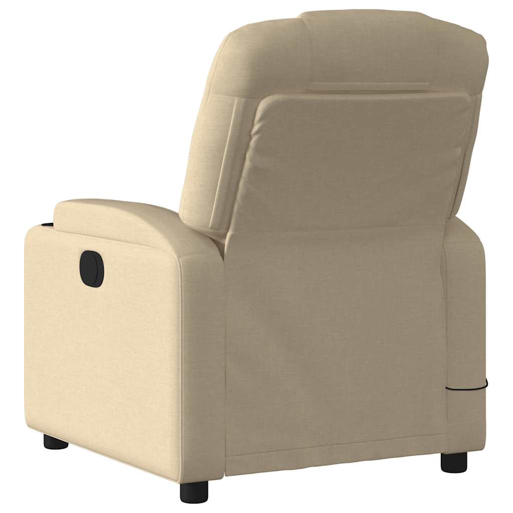 Fauteuil de massage inclinable Crème Tissu - XIOS