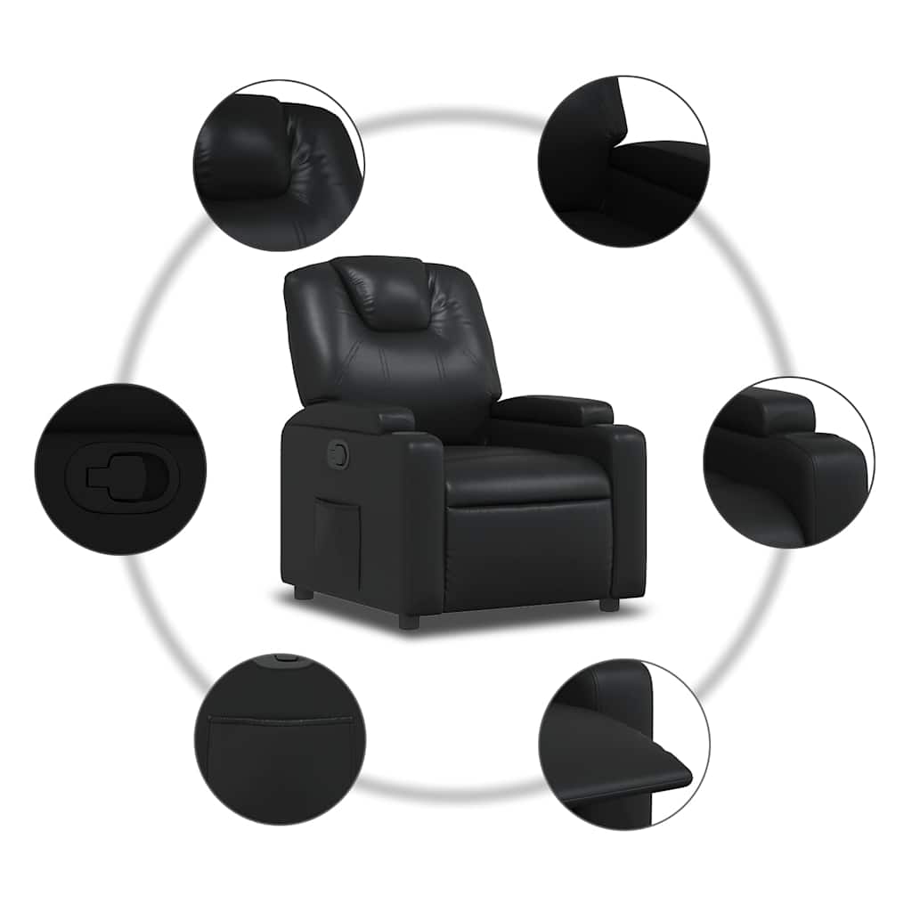 Fauteuil inclinable Noir Similicuir - XIOS
