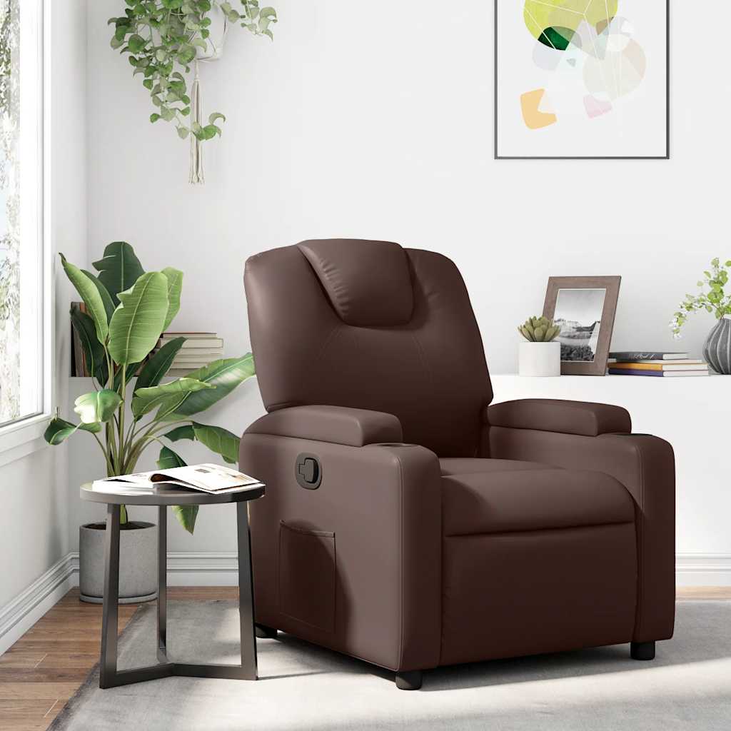 Fauteuil inclinable Marron Similicuir - XIOS