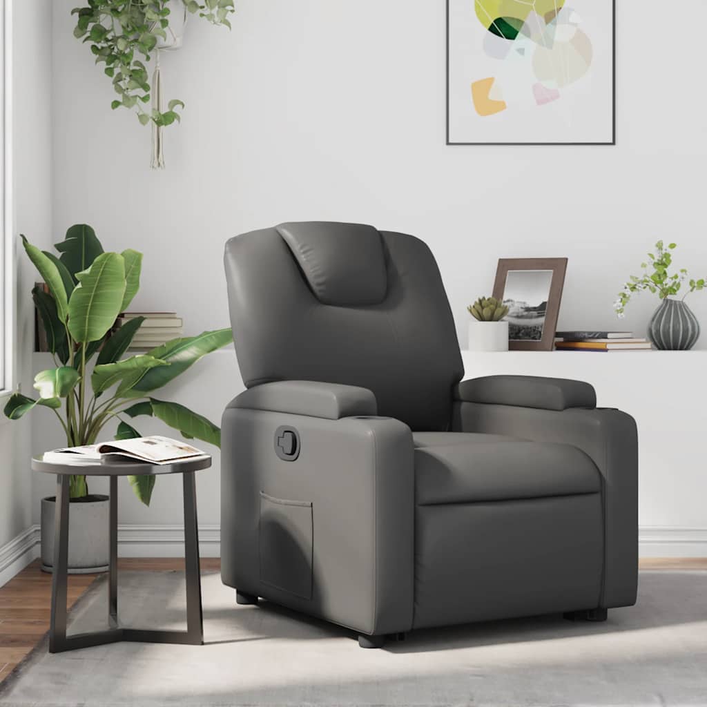 Fauteuil inclinable Gris Similicuir - XIOS