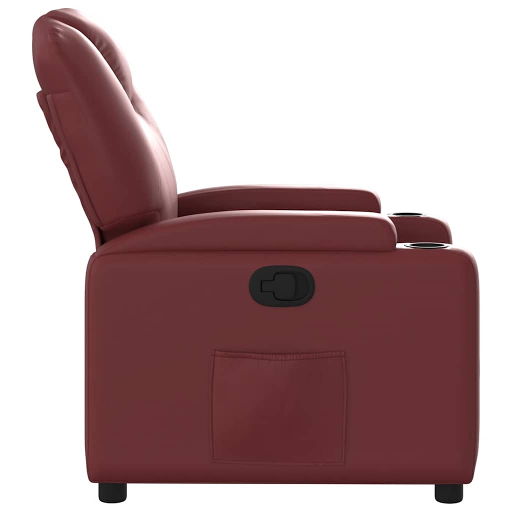 Fauteuil inclinable Rouge bordeaux Similicuir - XIOS