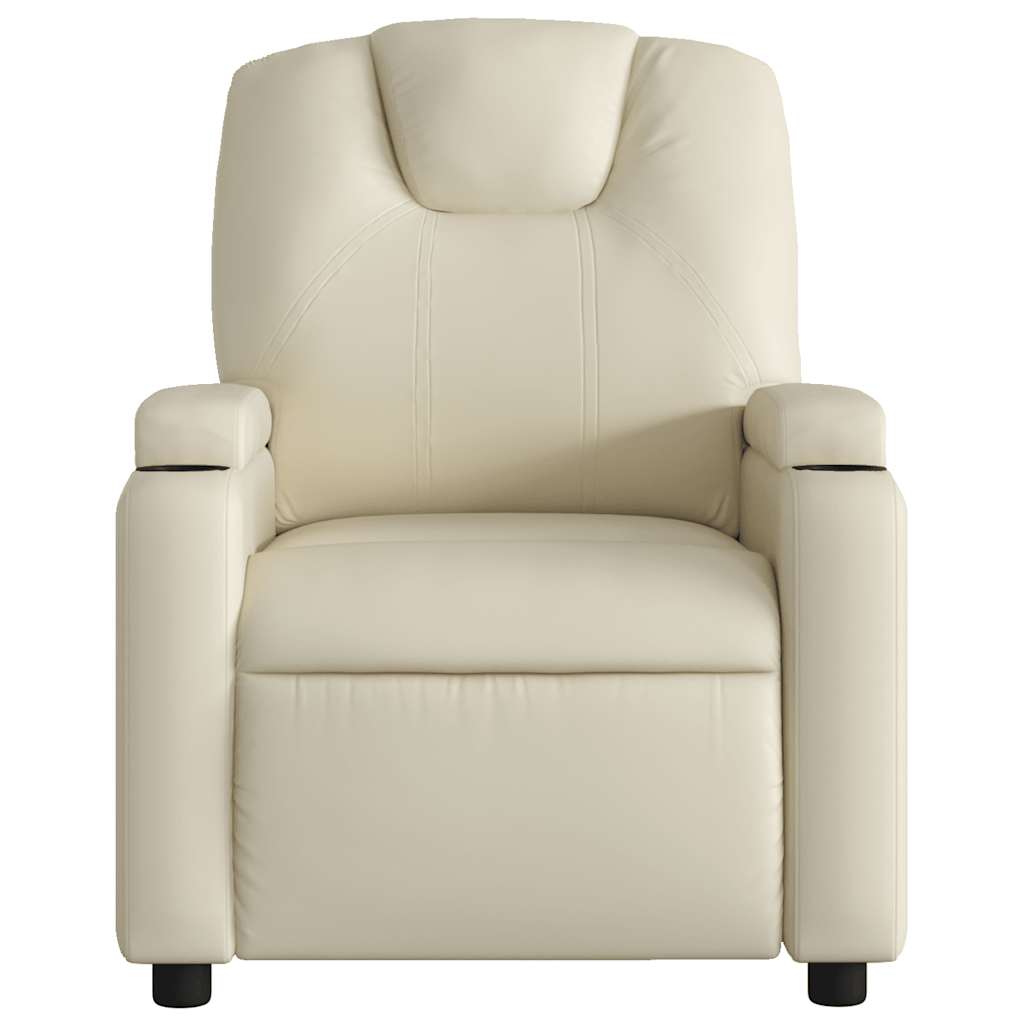 Fauteuil inclinable de massage Crème Similicuir - XIOS