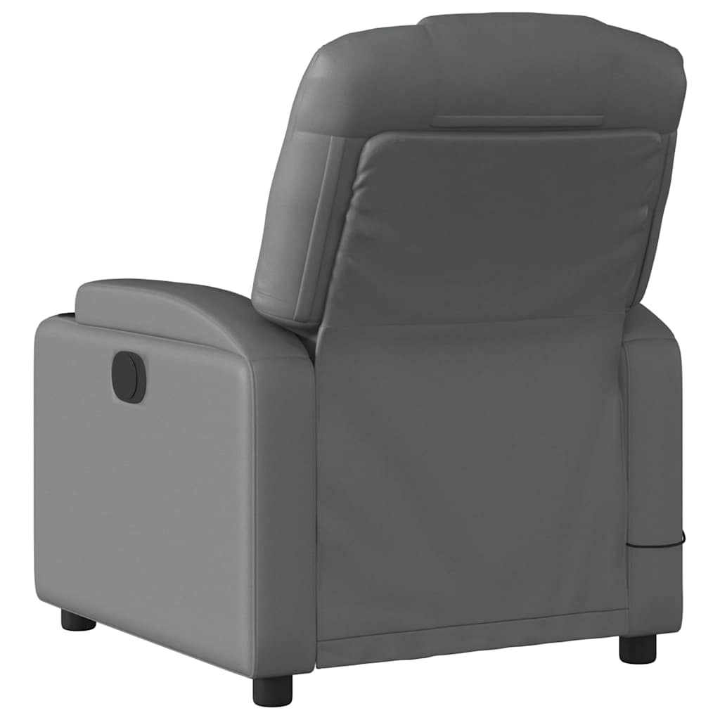 Fauteuil de massage inclinable Gris Similicuir - XIOS