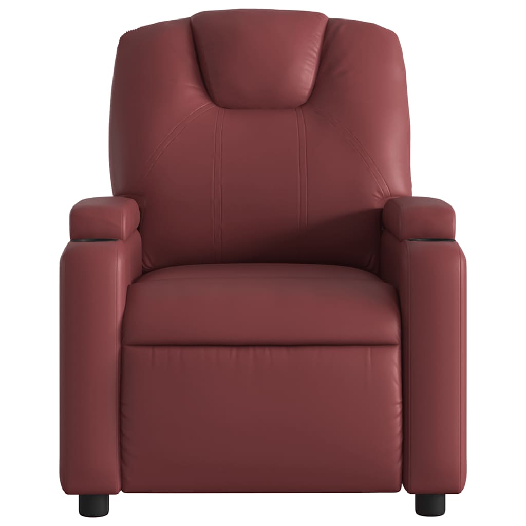 Fauteuil de massage inclinable Rouge bordeaux Similicuir - XIOS