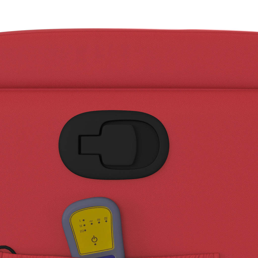 Fauteuil de massage inclinable rouge similicuir - XIOS