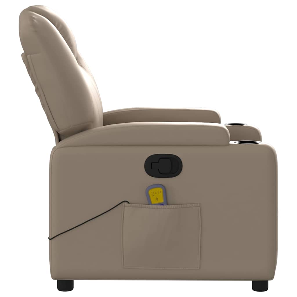 Fauteuil de massage inclinable Cappuccino Similicuir - XIOS