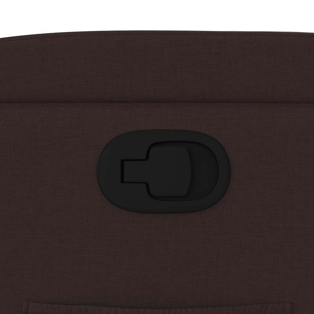 Fauteuil inclinable Marron foncé Tissu - XIOS