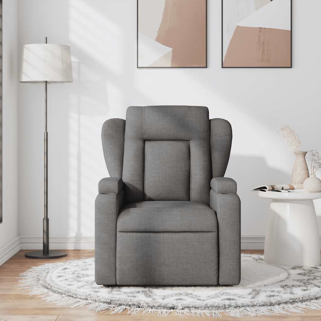 Fauteuil de massage inclinable Gris foncé Tissu - XIOS