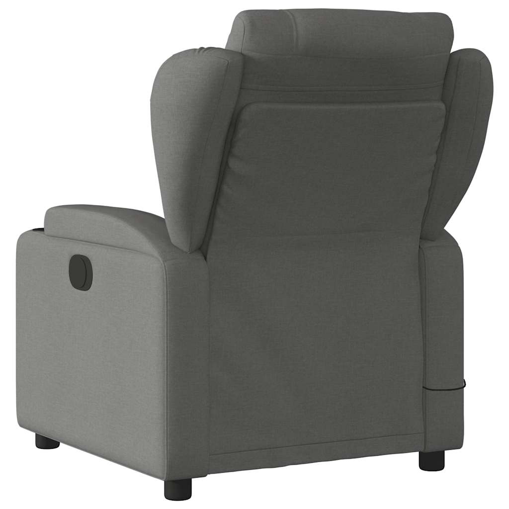 Fauteuil de massage inclinable Gris foncé Tissu - XIOS