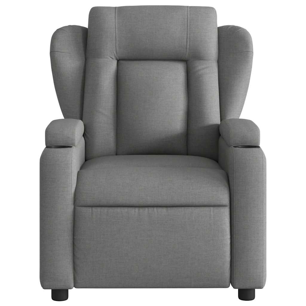 Fauteuil de massage inclinable Gris foncé Tissu - XIOS