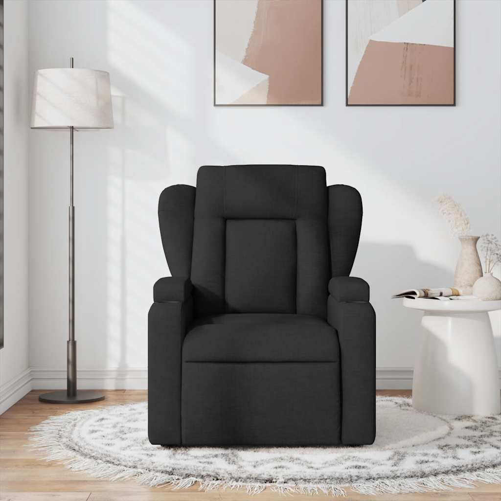 Fauteuil de massage inclinable Noir Tissu - XIOS
