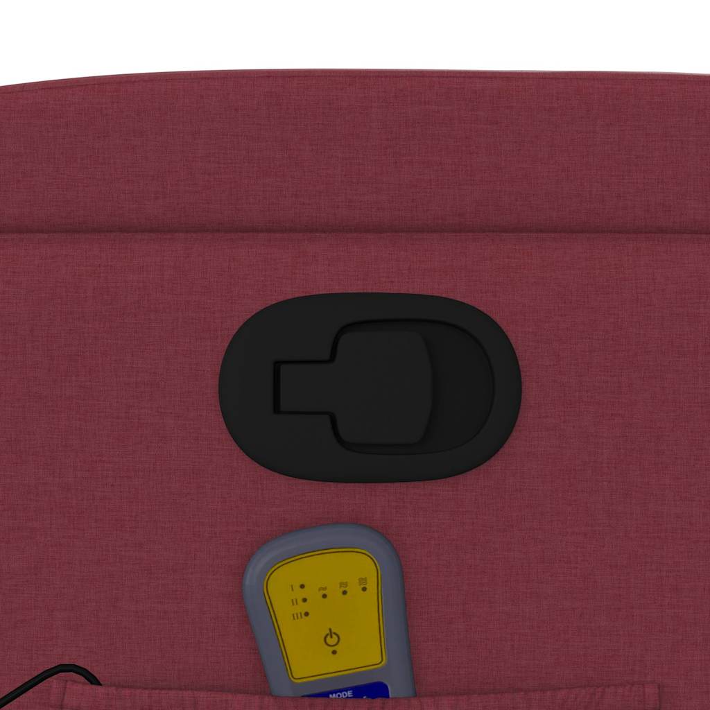 Fauteuil de massage inclinable Rouge bordeaux Tissu - XIOS
