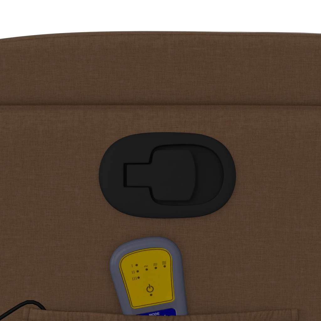 Fauteuil de massage inclinable Marron Tissu - XIOS