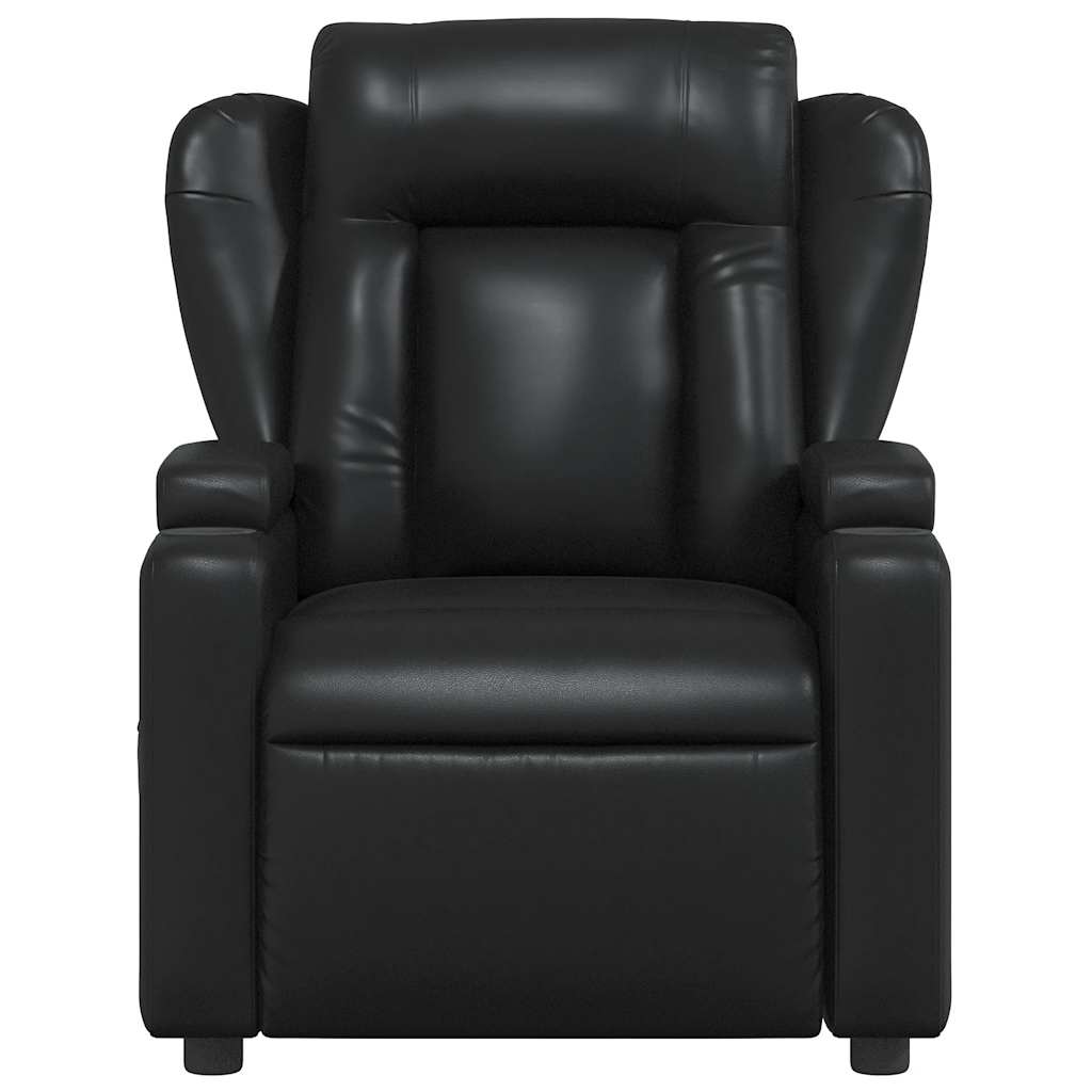 Fauteuil inclinable en similicuir noir - XIOS
