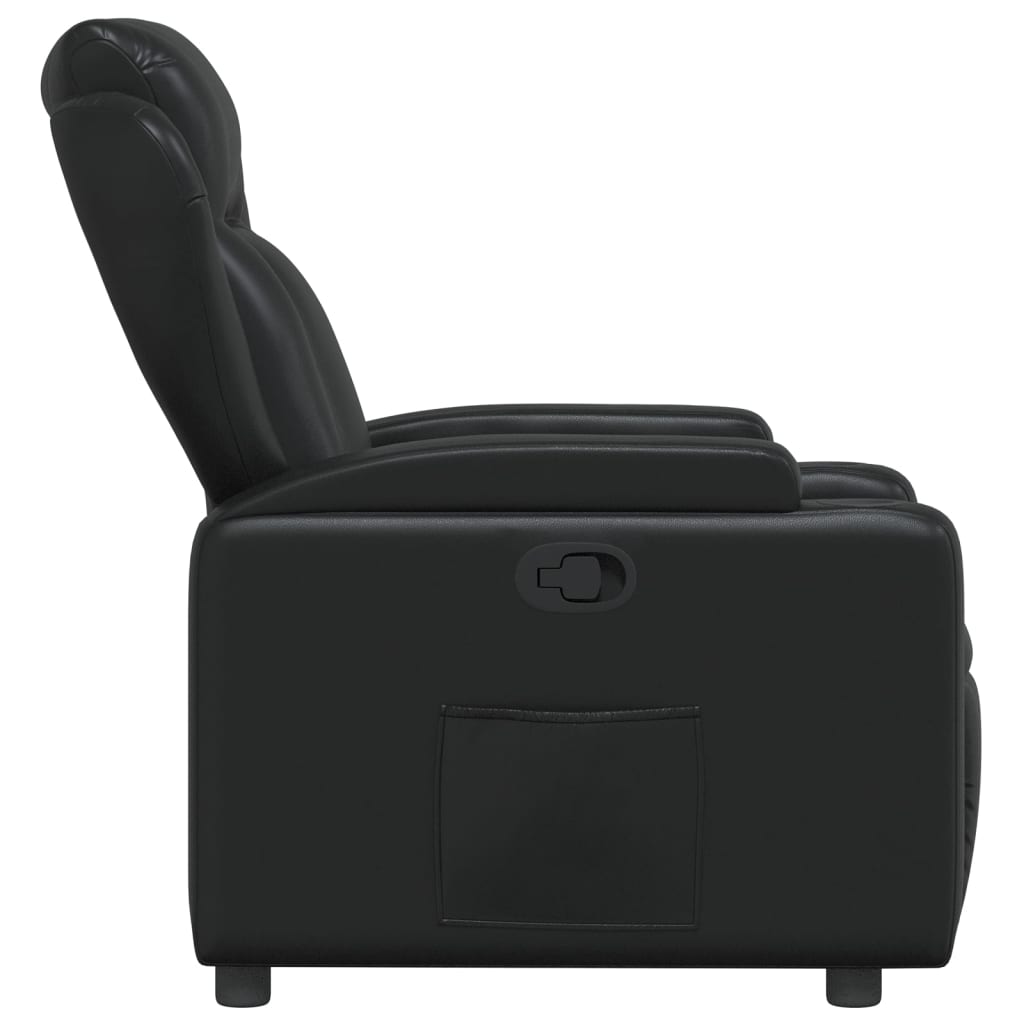 Fauteuil inclinable en similicuir noir - XIOS