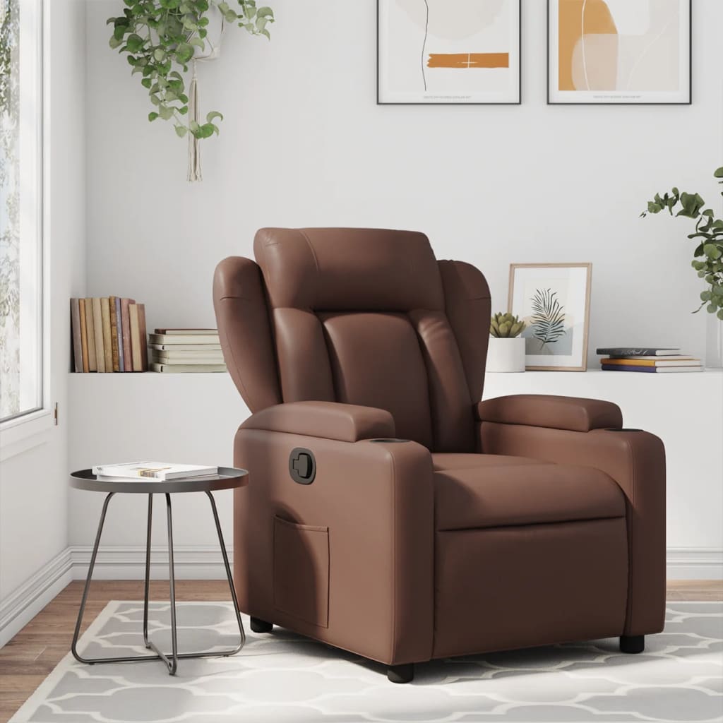 Fauteuil inclinable Marron Similicuir - XIOS