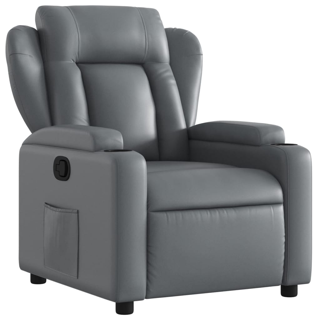 Fauteuil inclinable Gris Similicuir - XIOS