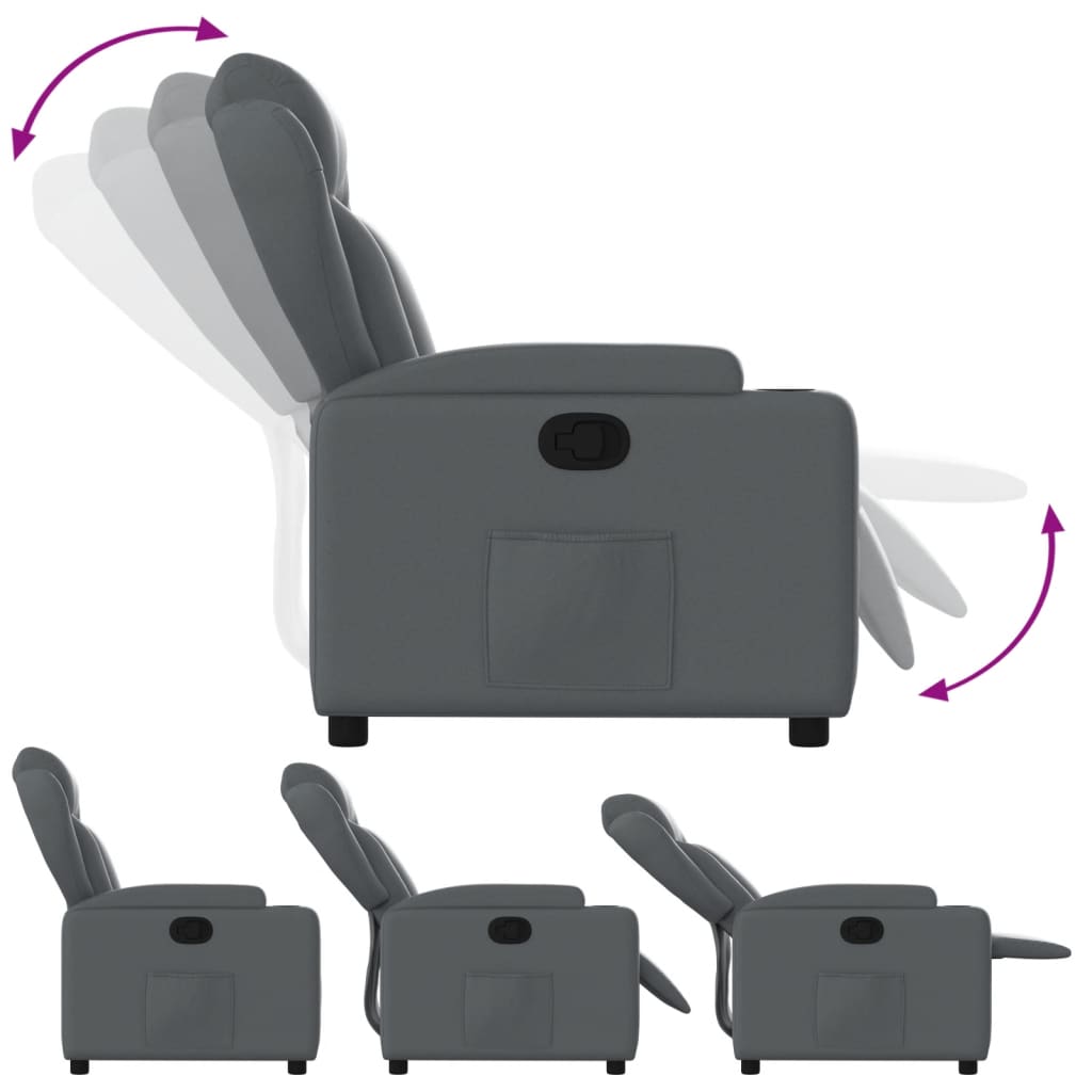 Fauteuil inclinable Gris Similicuir - XIOS
