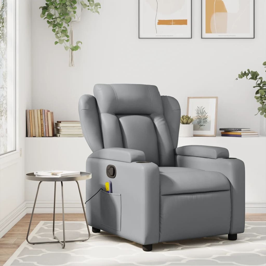Fauteuil inclinable Gris Similicuir - XIOS