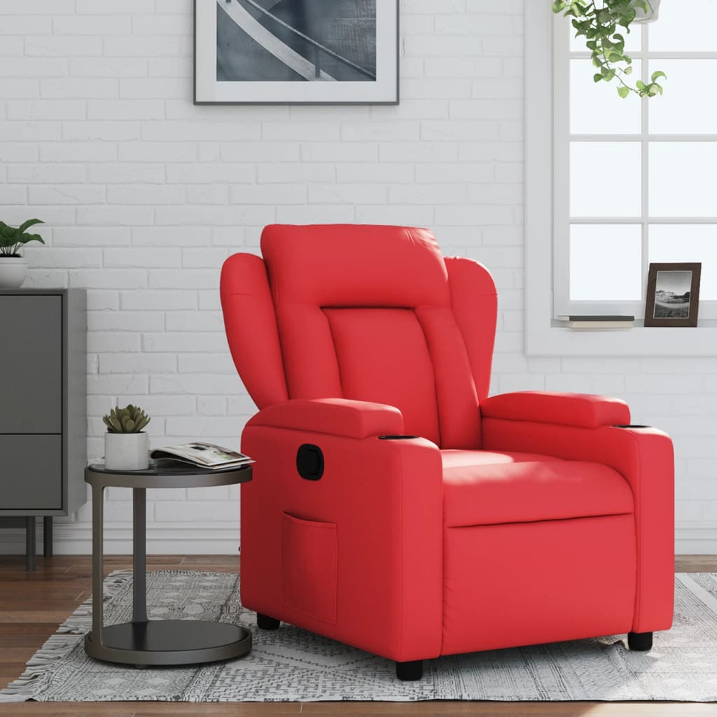 Fauteuil inclinable Rouge Similicuir - XIOS