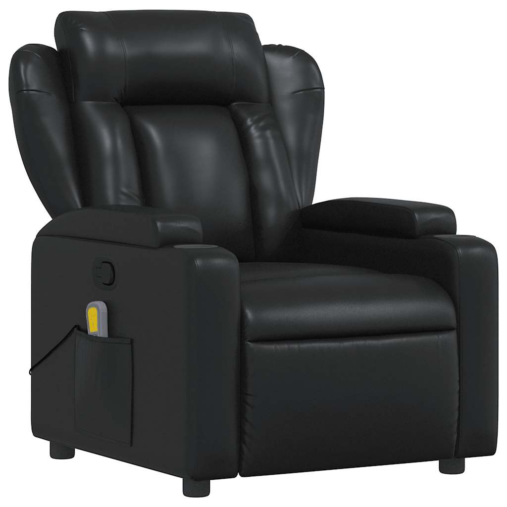 Fauteuil de massage inclinable Noir Similicuir - XIOS