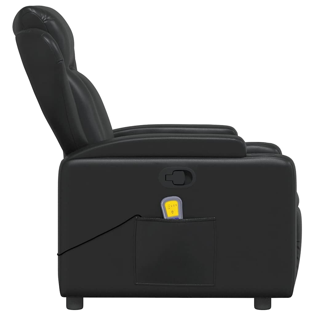 Fauteuil de massage inclinable Noir Similicuir - XIOS