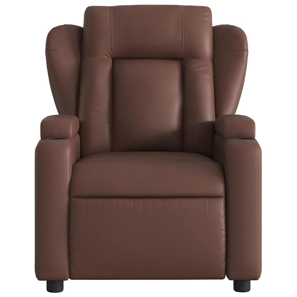 Fauteuil de massage inclinable Marron Similicuir - XIOS