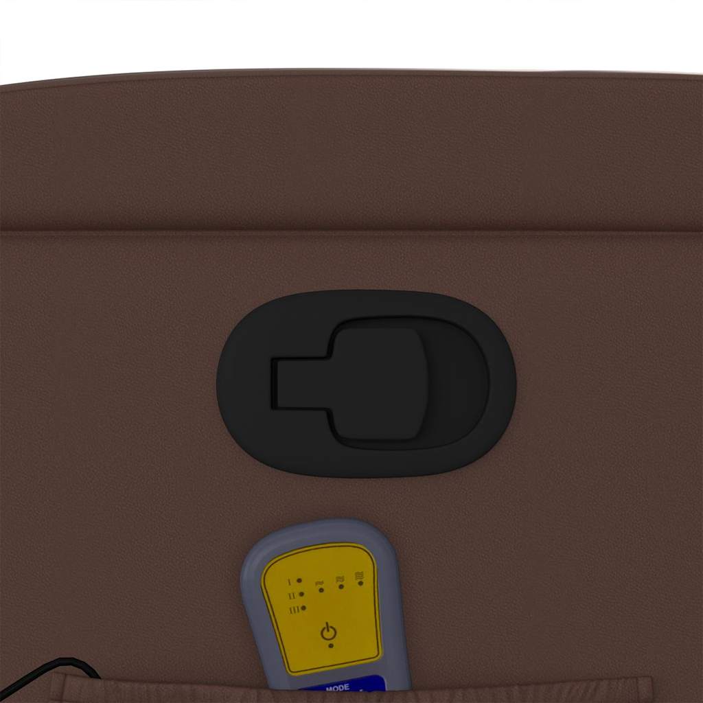 Fauteuil de massage inclinable Marron Similicuir - XIOS