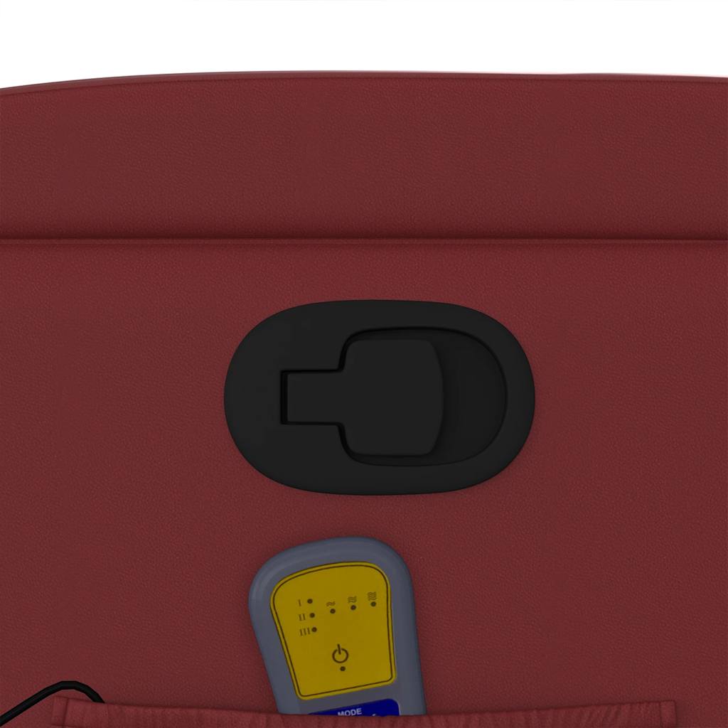 Fauteuil de massage inclinable Rouge bordeaux Similicuir - XIOS